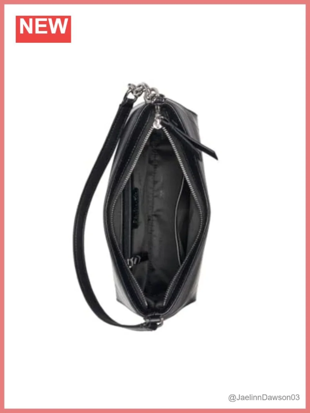 Vegan Leather Hobo Shoulder Bag with Chain Detail
